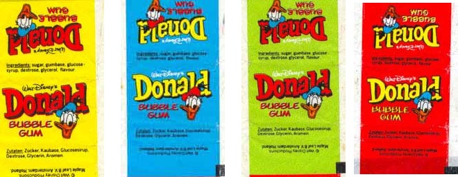 Жвачки Donald и вкладыши